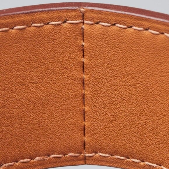 Hermes Red Leather and Silk Bracelet - Picture 5 of 6